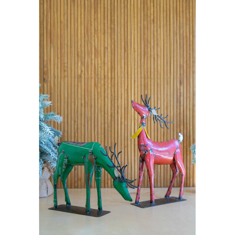 recycled can mantel display