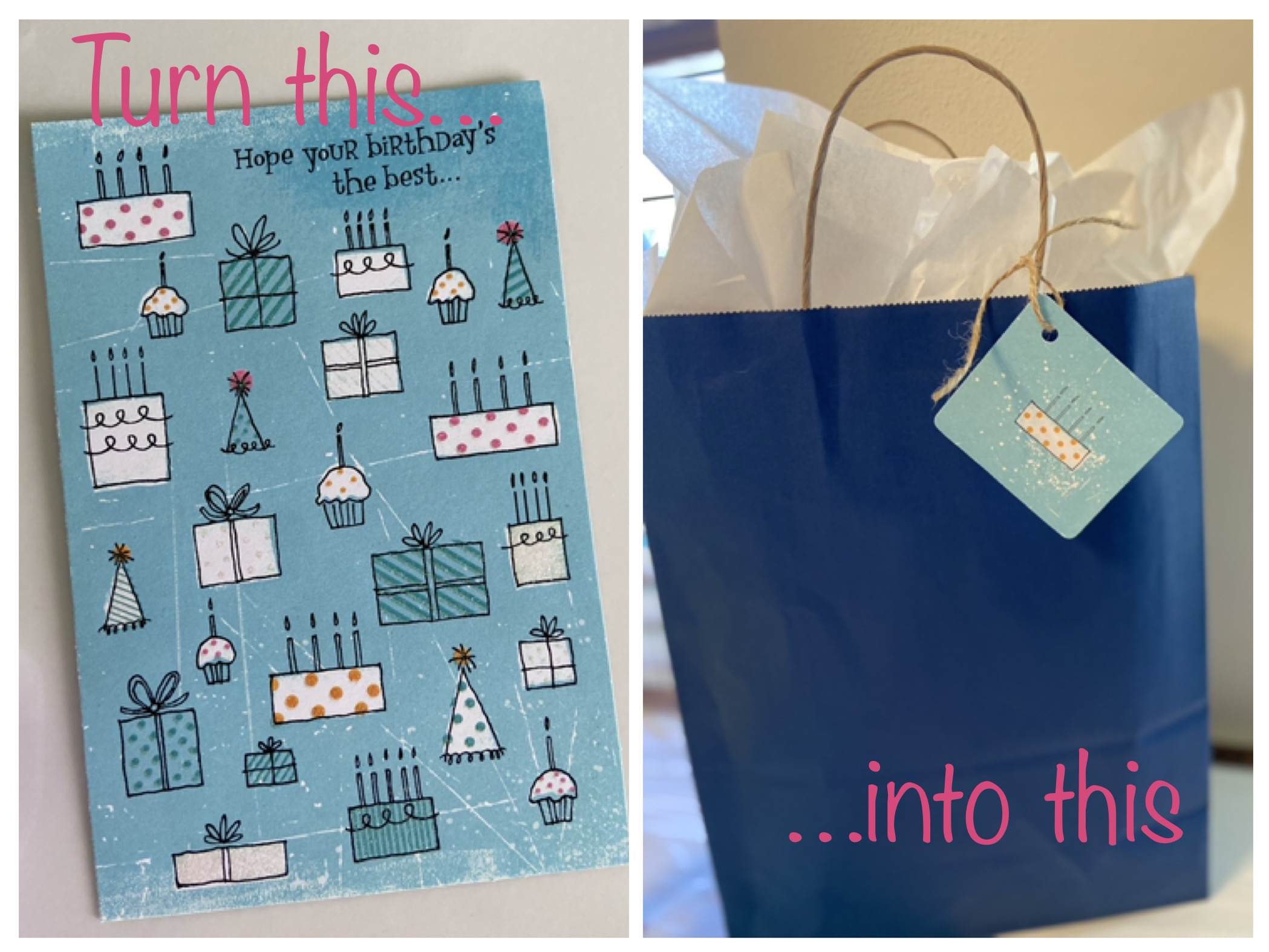 greeting card gift tags