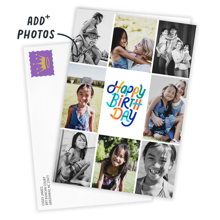 greeting card collage frame