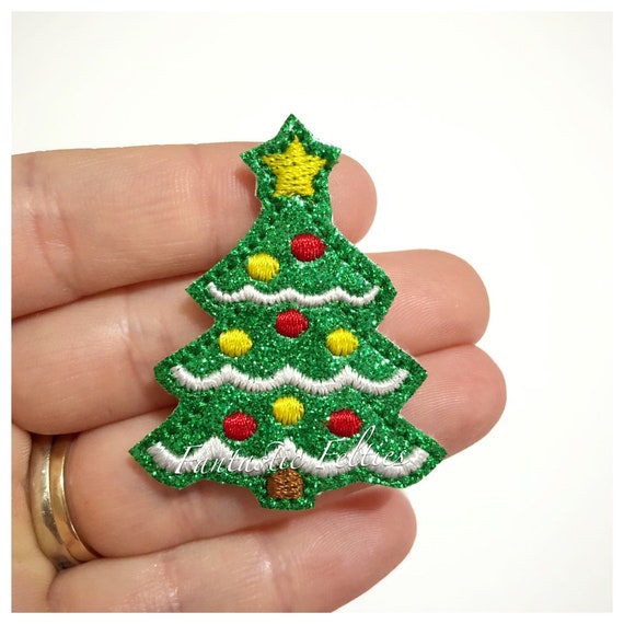 glitter trimmed felt snowflake ornament