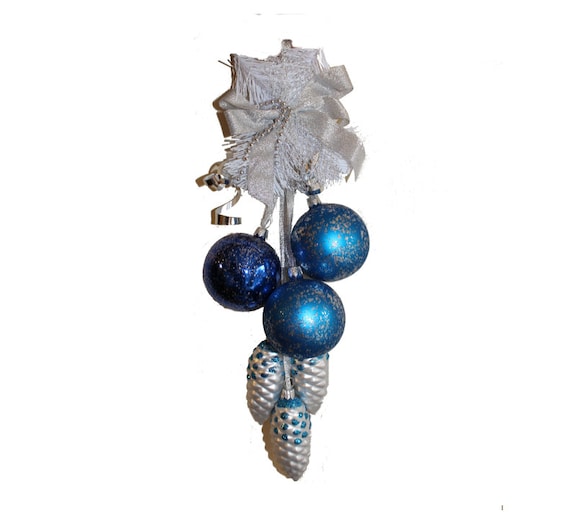 pinecone garland doorway swag