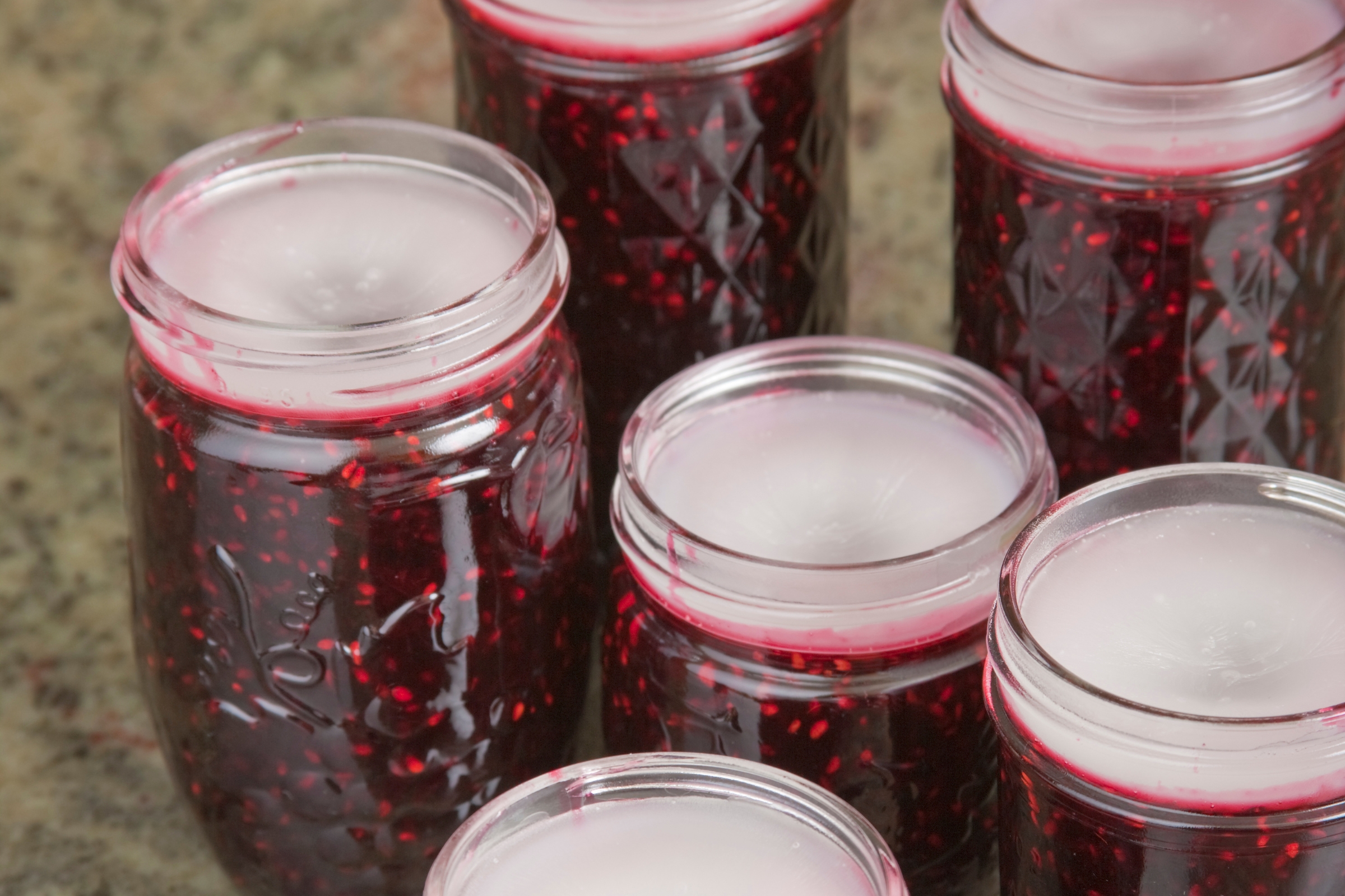 wax sealed canning jar