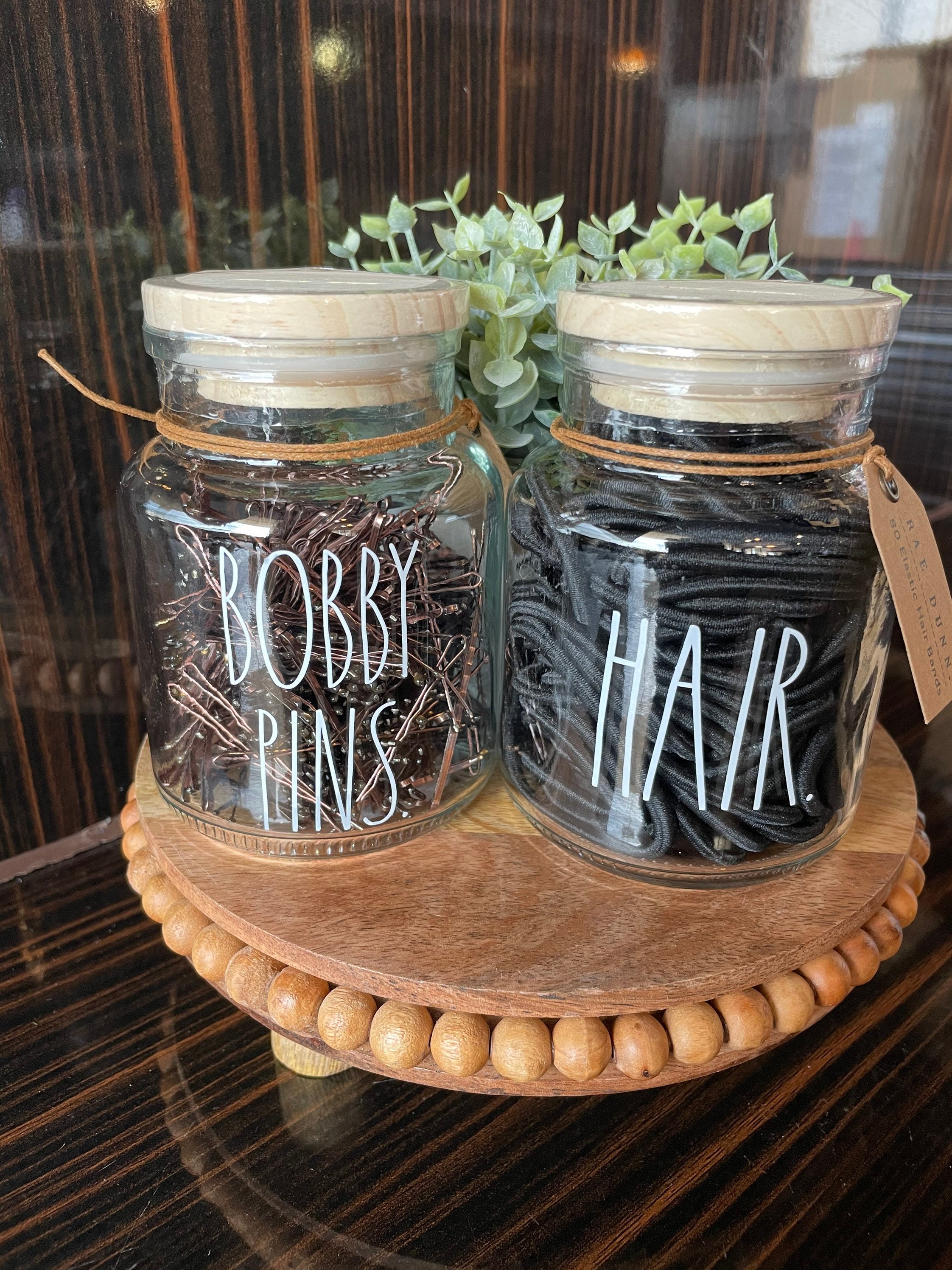 bobby pins in jar