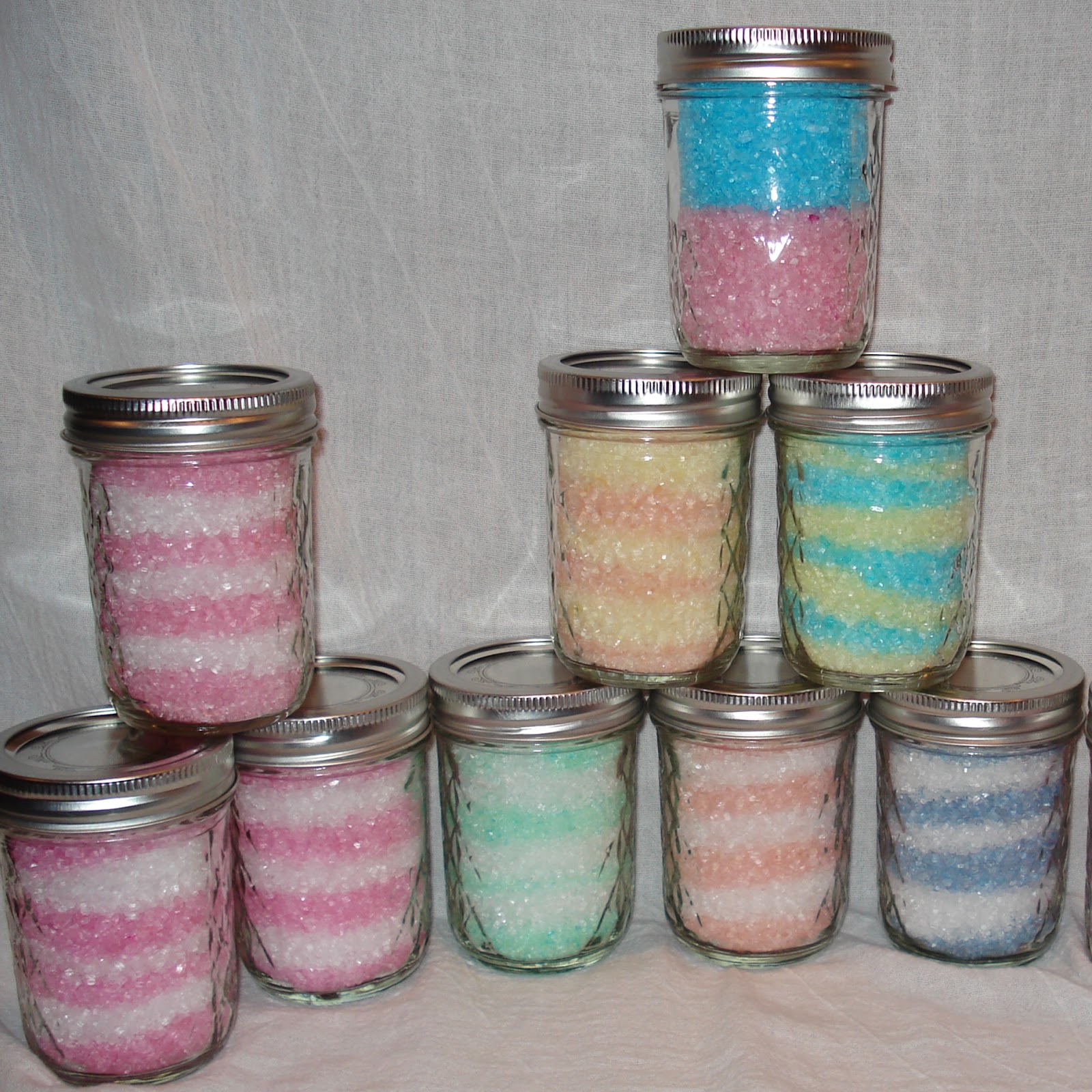 layered bath salt gift jar