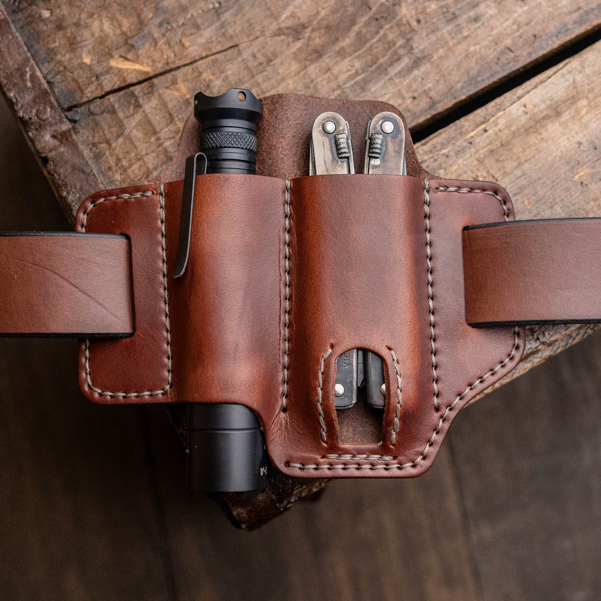 leather belt tool holder garage