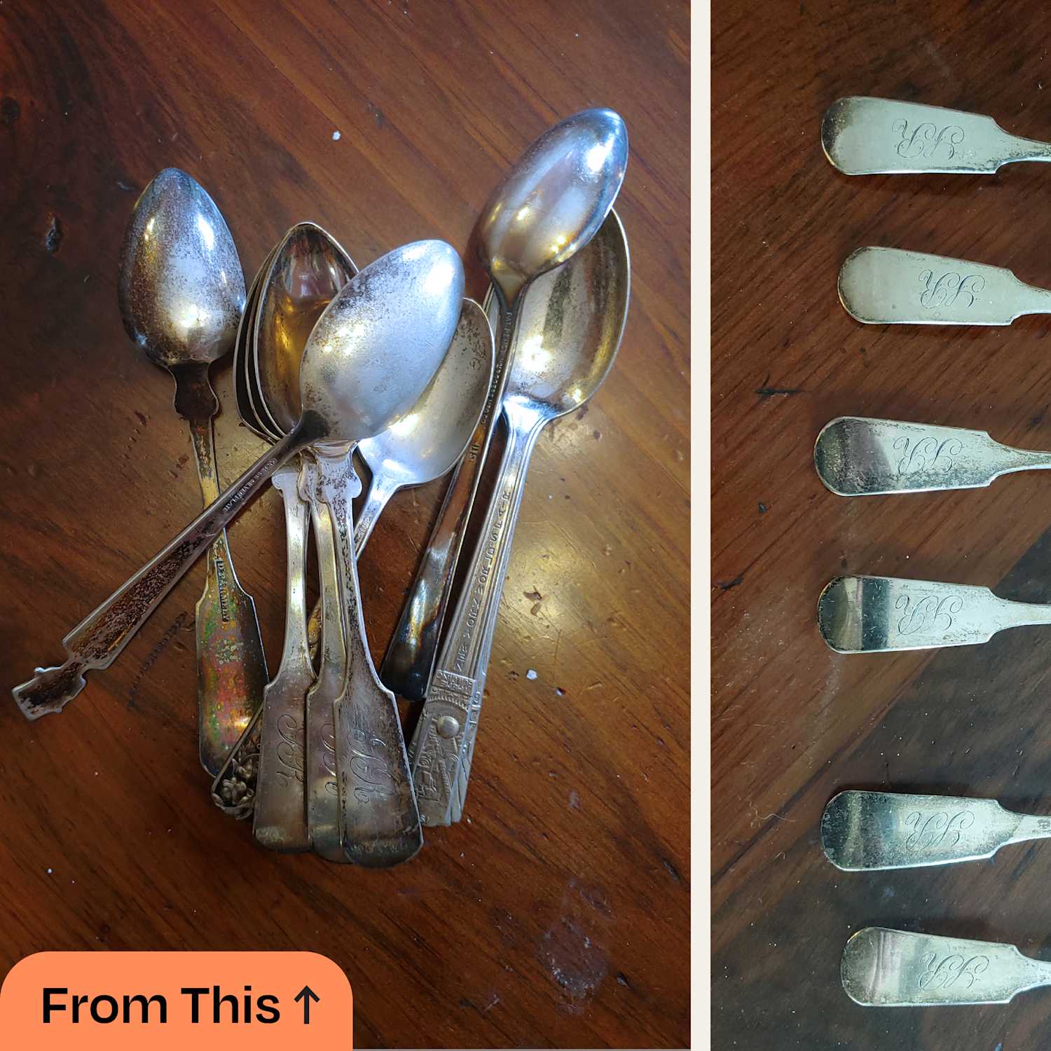 tarnished silverware