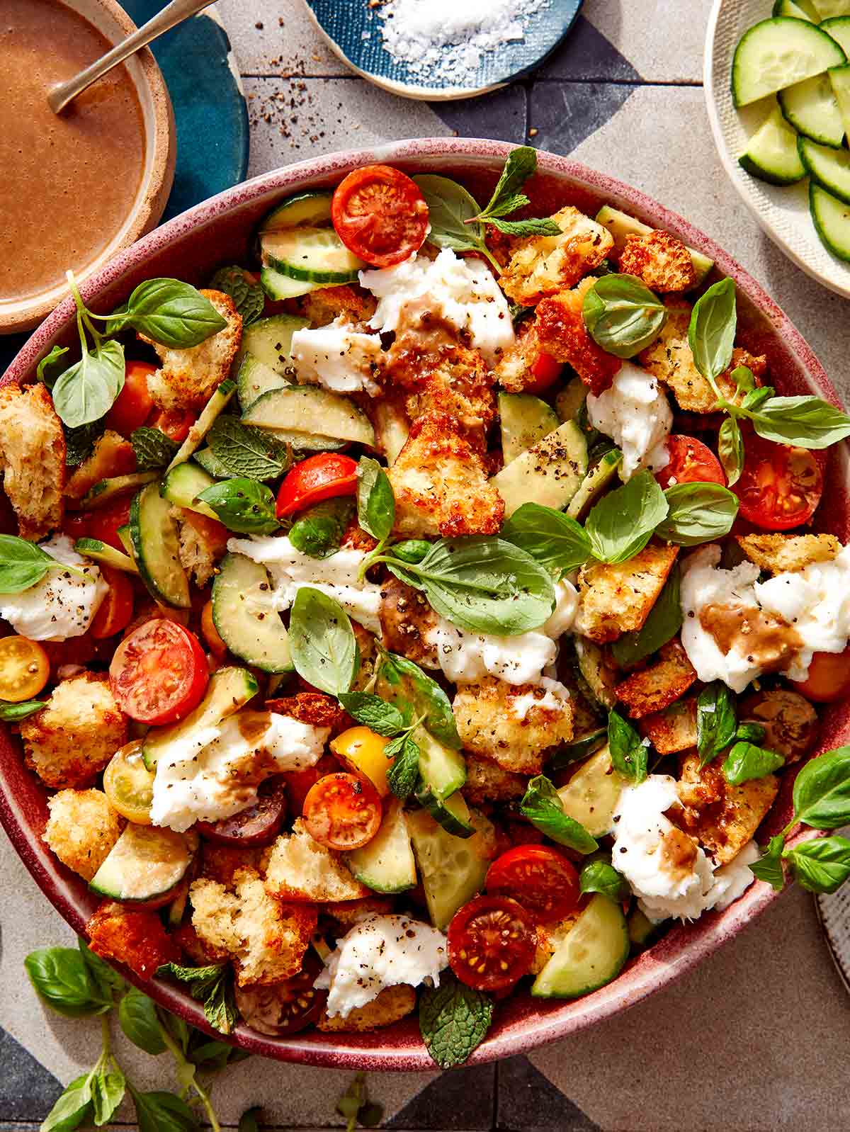 panzanella salad bowl
