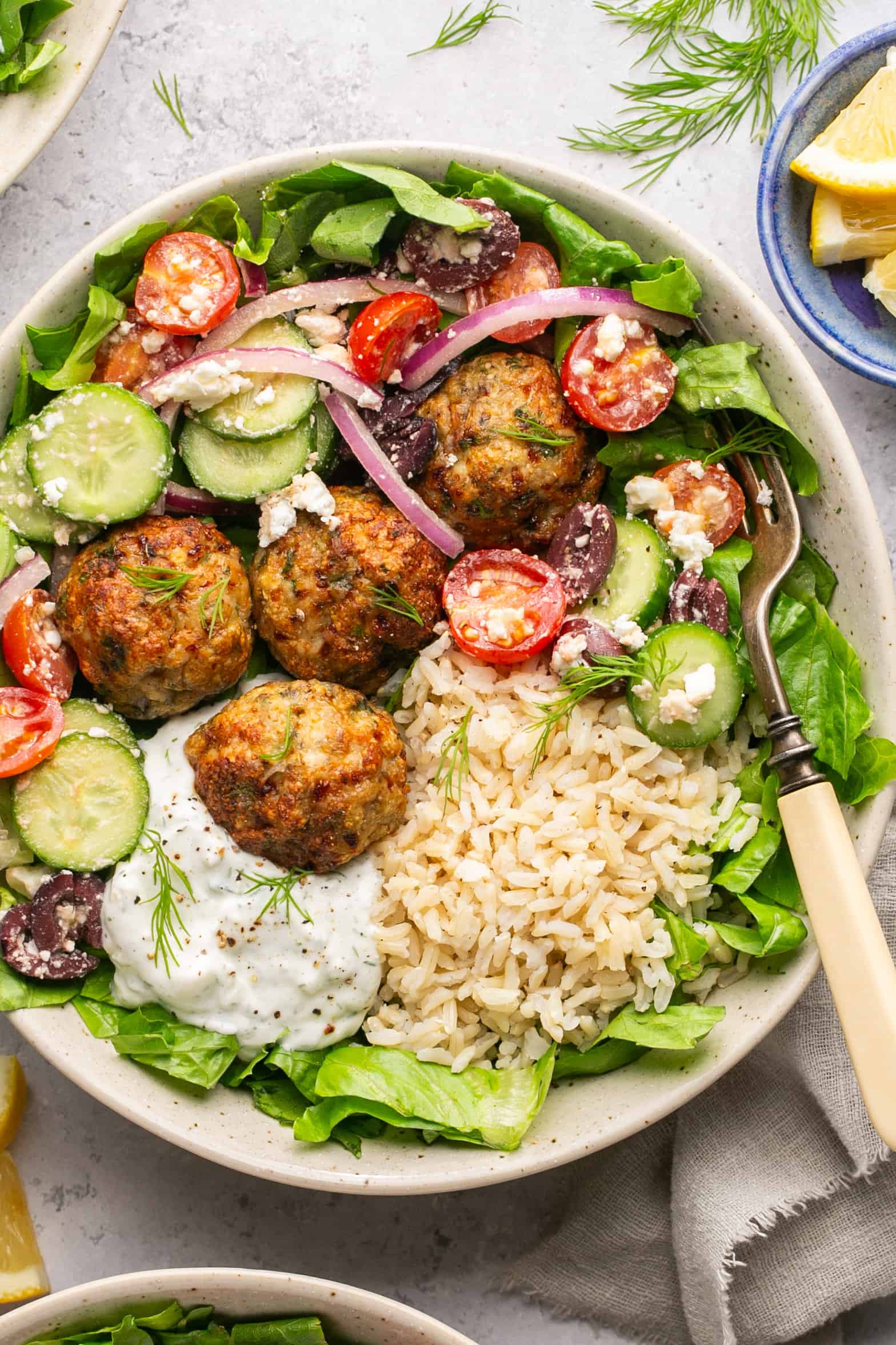 meatball mixture bowl