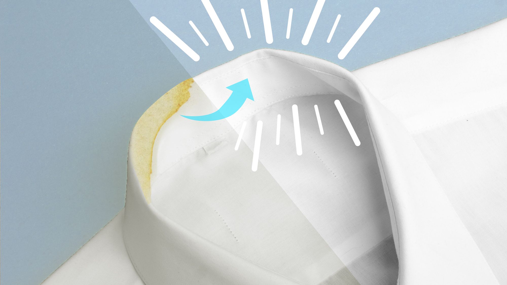 stained shirt collar