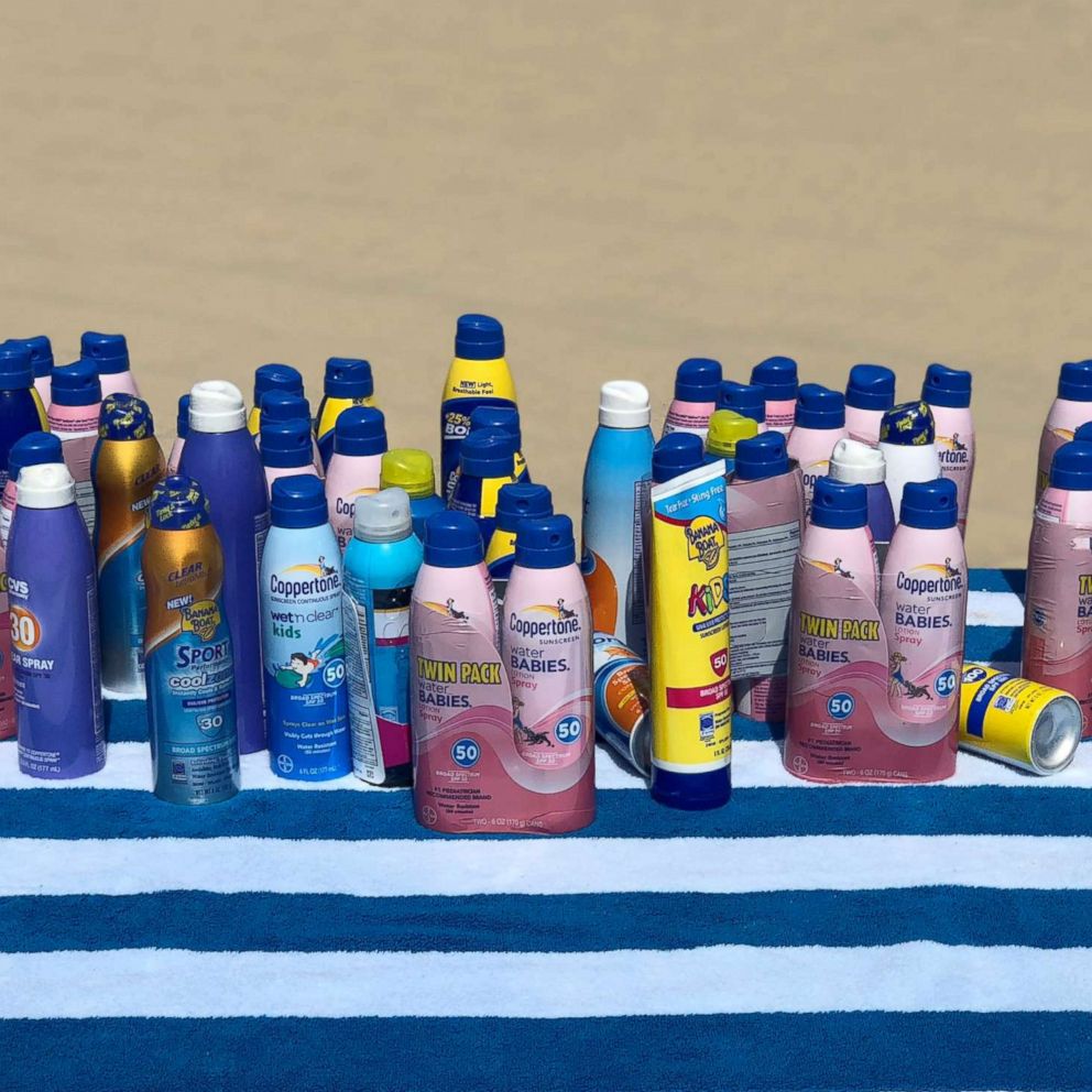 expired sunscreen bottle