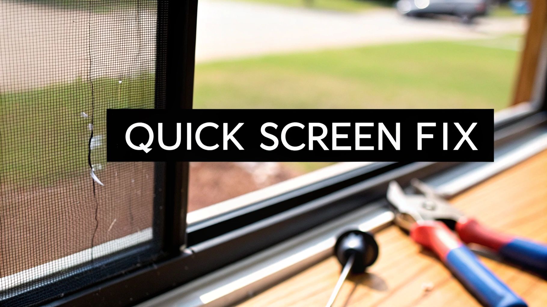 window screen mesh hole