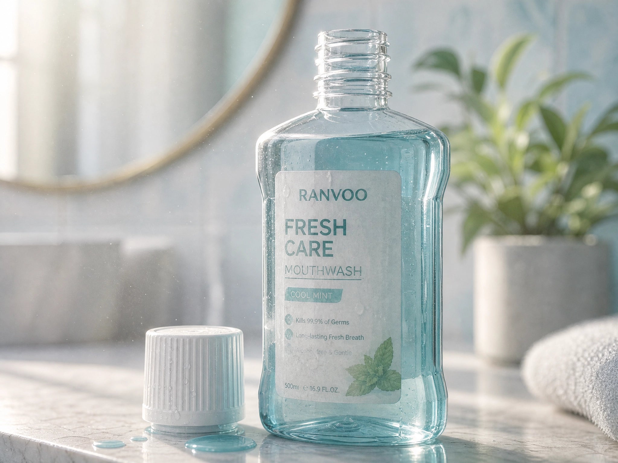 expired mouthwash bottle
