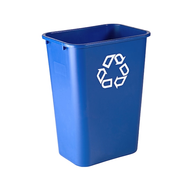 plastic trash bin