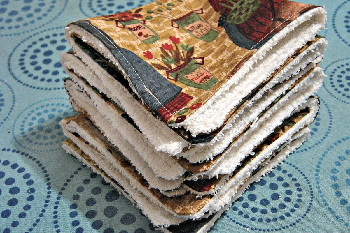 old towel cleaning rags