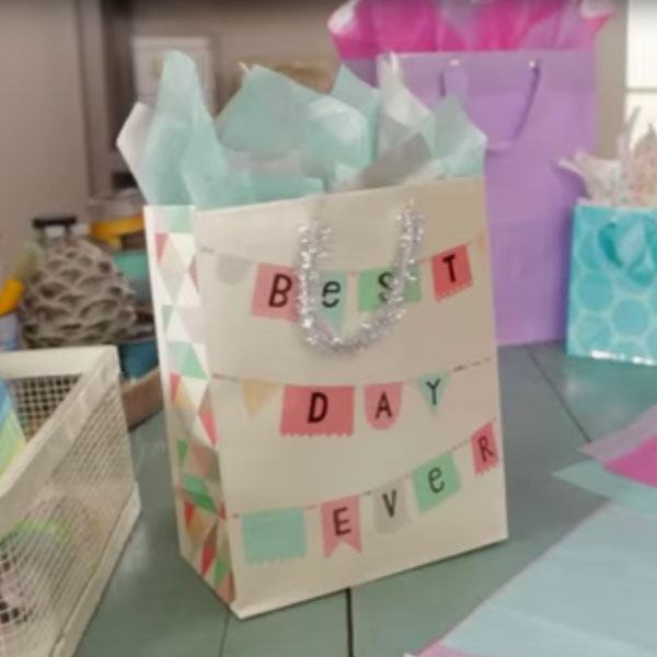 tissue paper gift bag