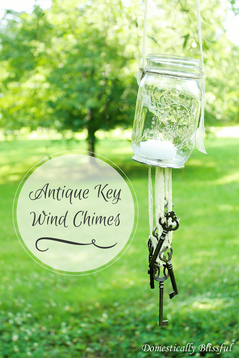 rustic key wind chime