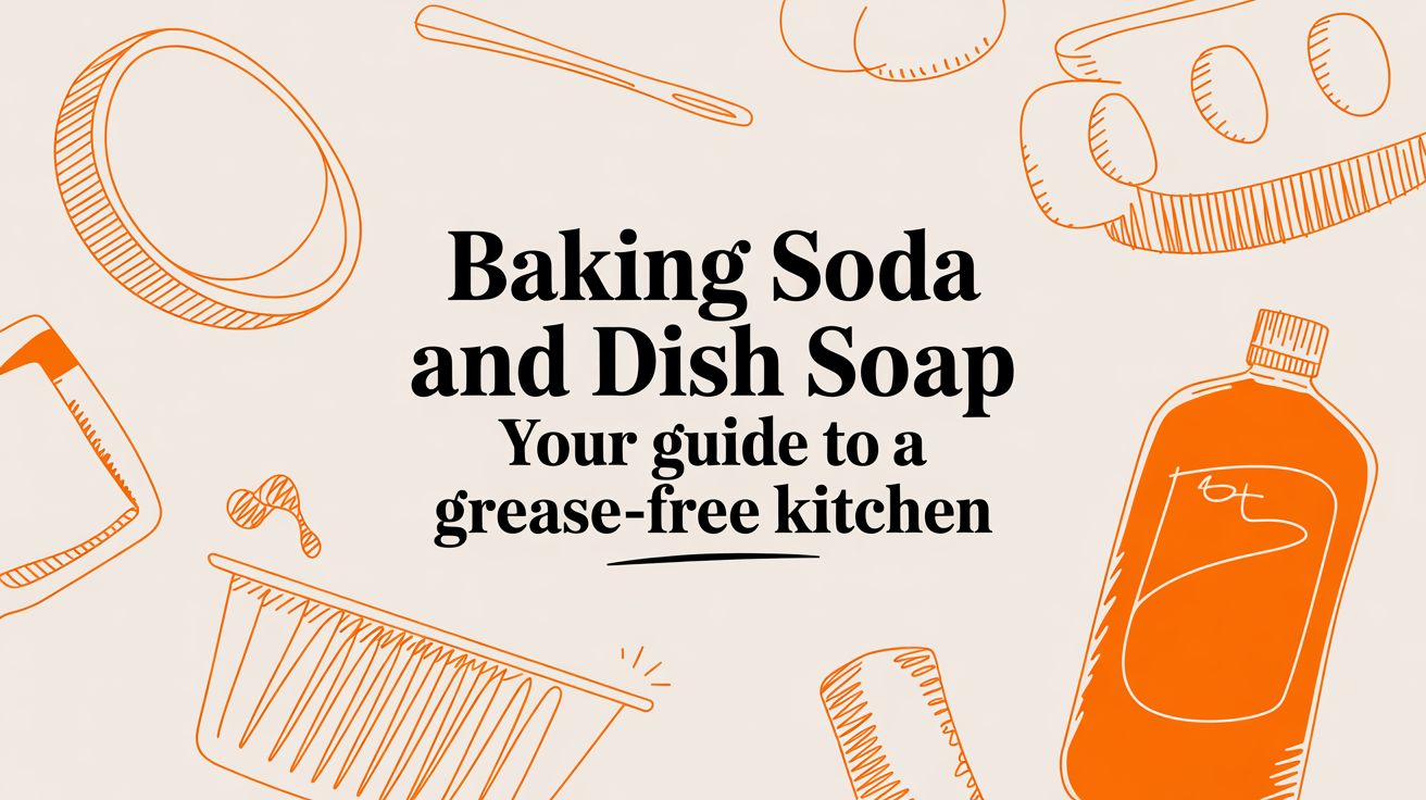 dish soap bottle baking soda