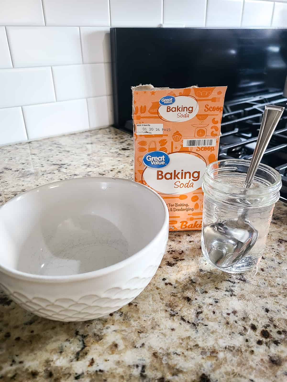 baking soda paste bowl
