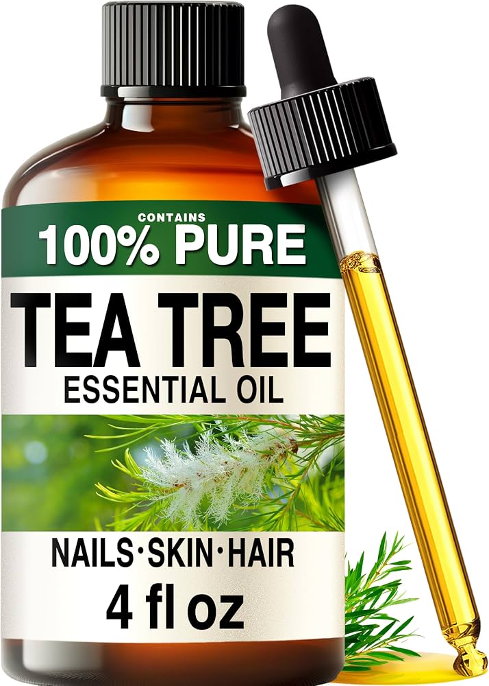 tea tree oil dropper bottle