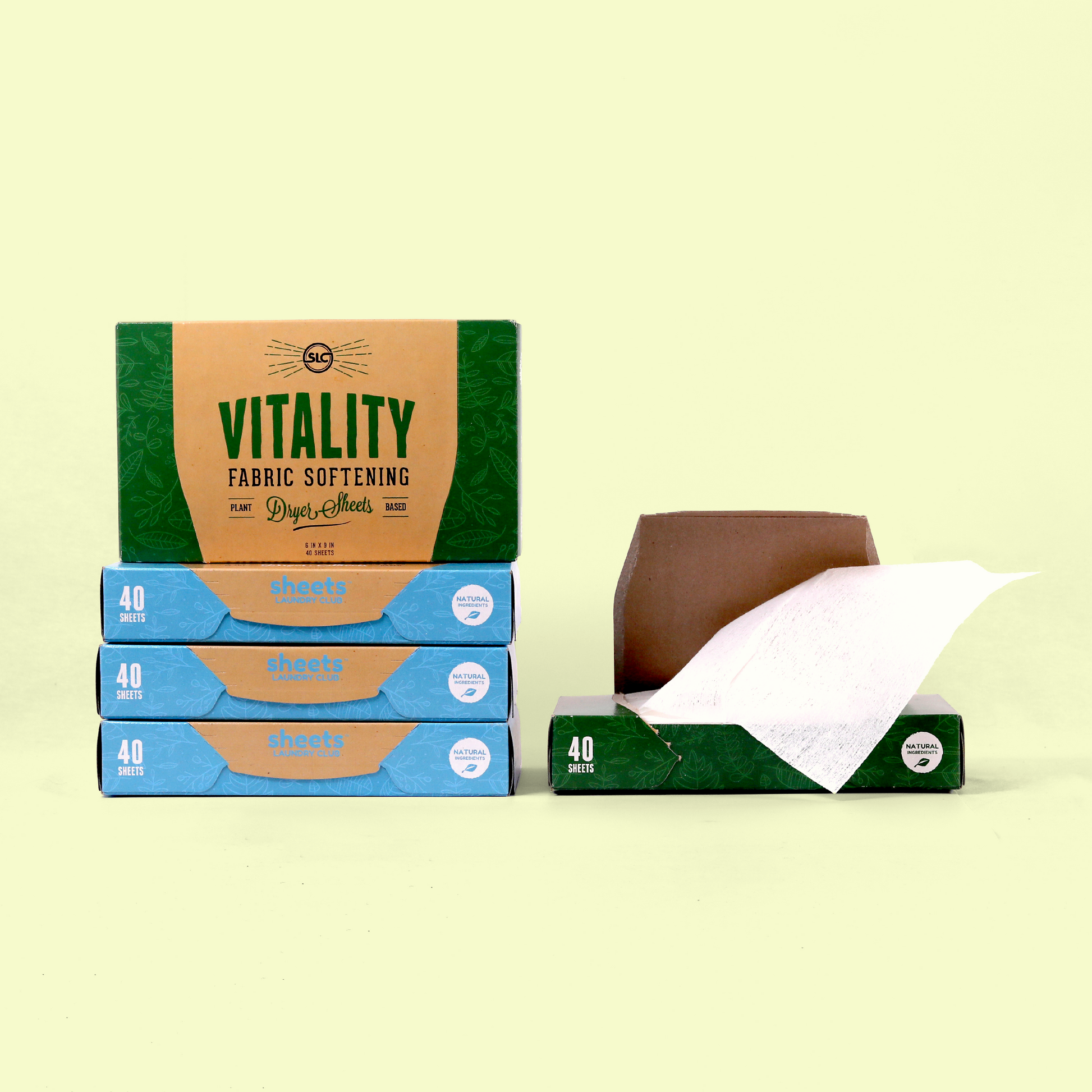 stacked dryer sheets