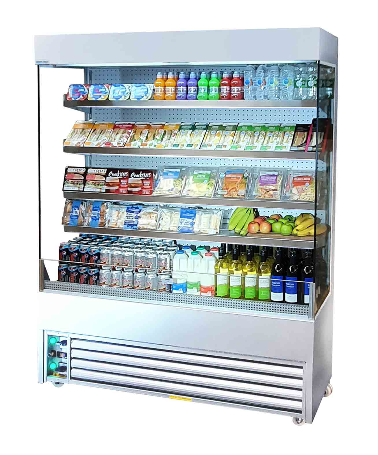 open freezer shelf