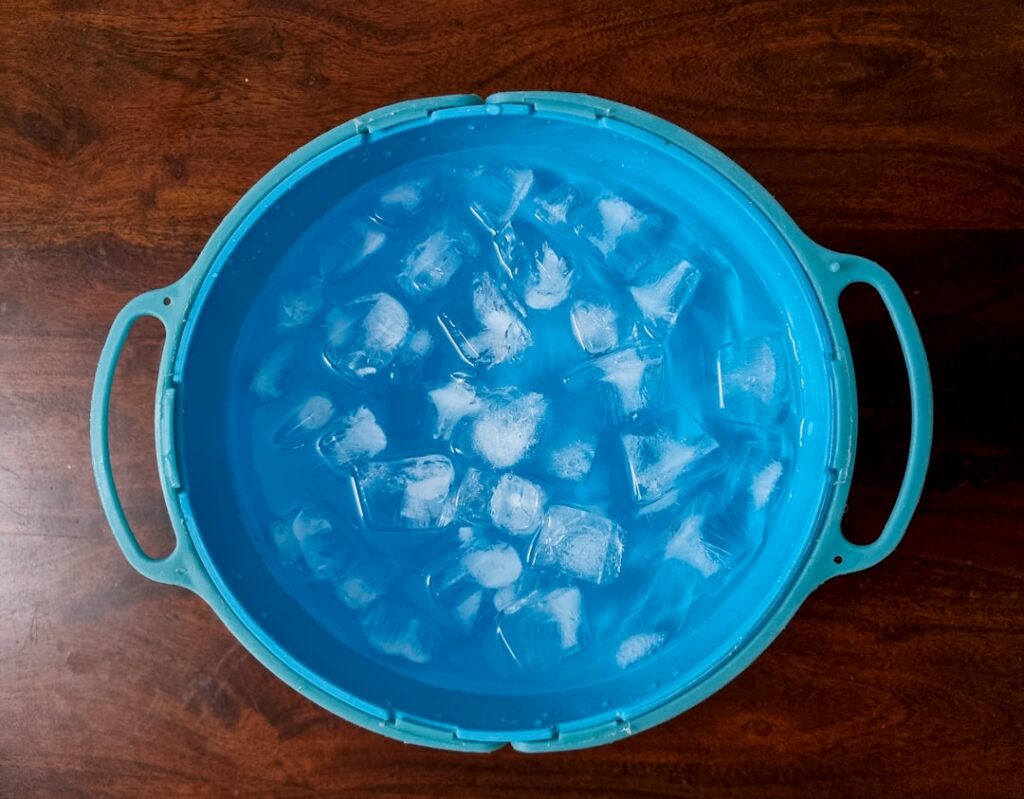 bucket of cold water
