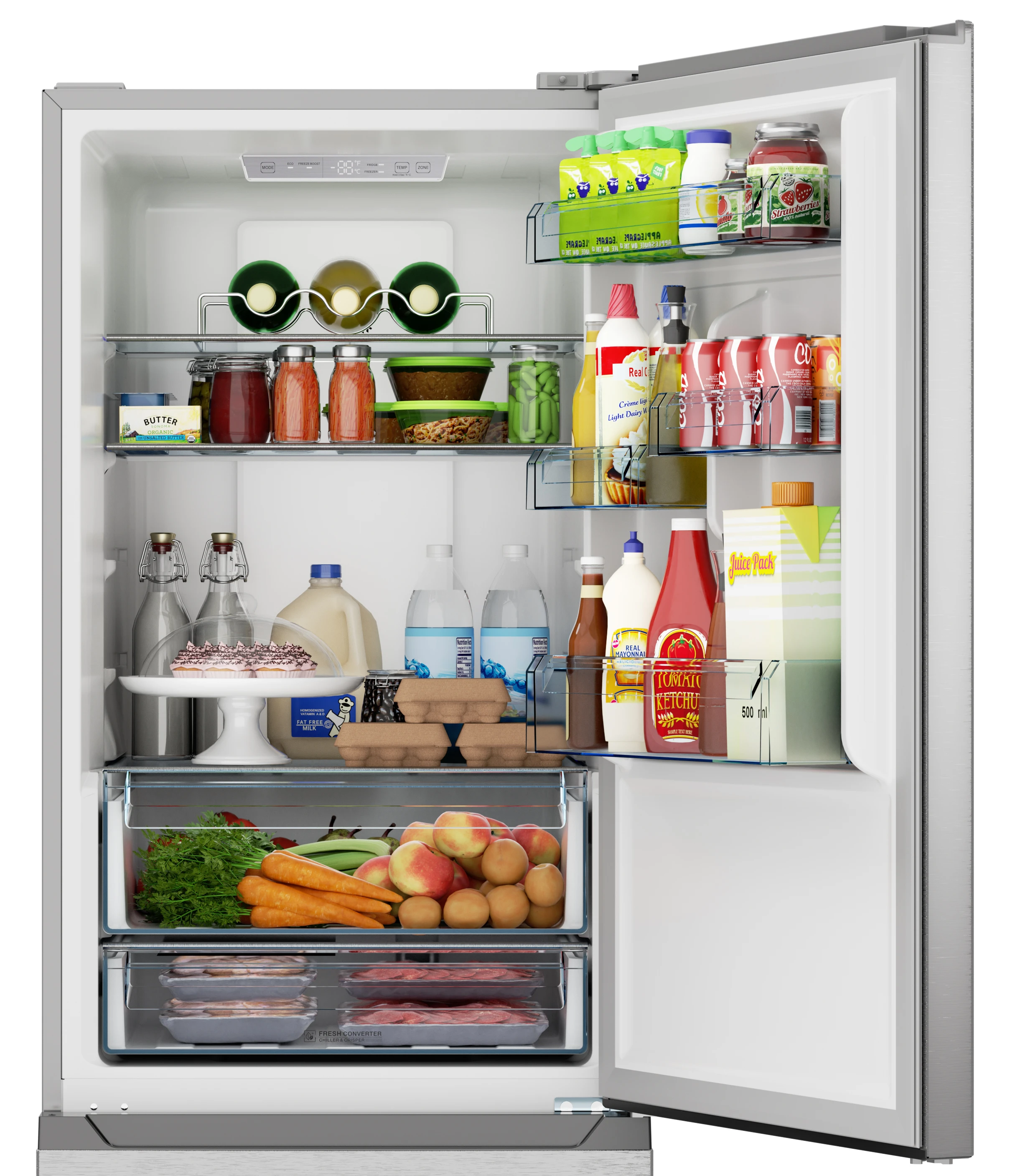 open refrigerator