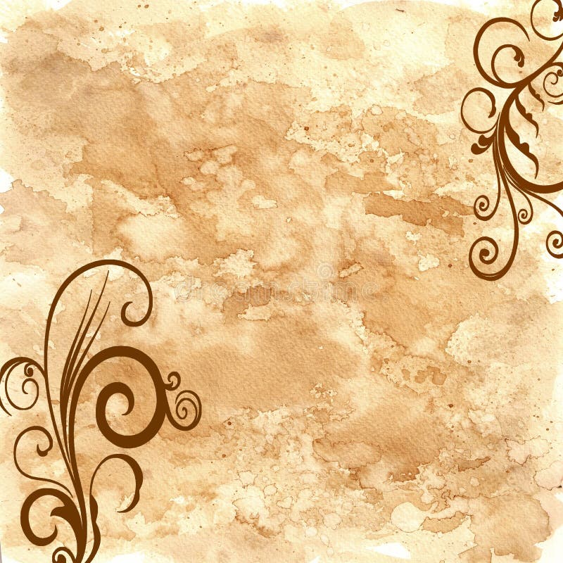 coffee stained paper
