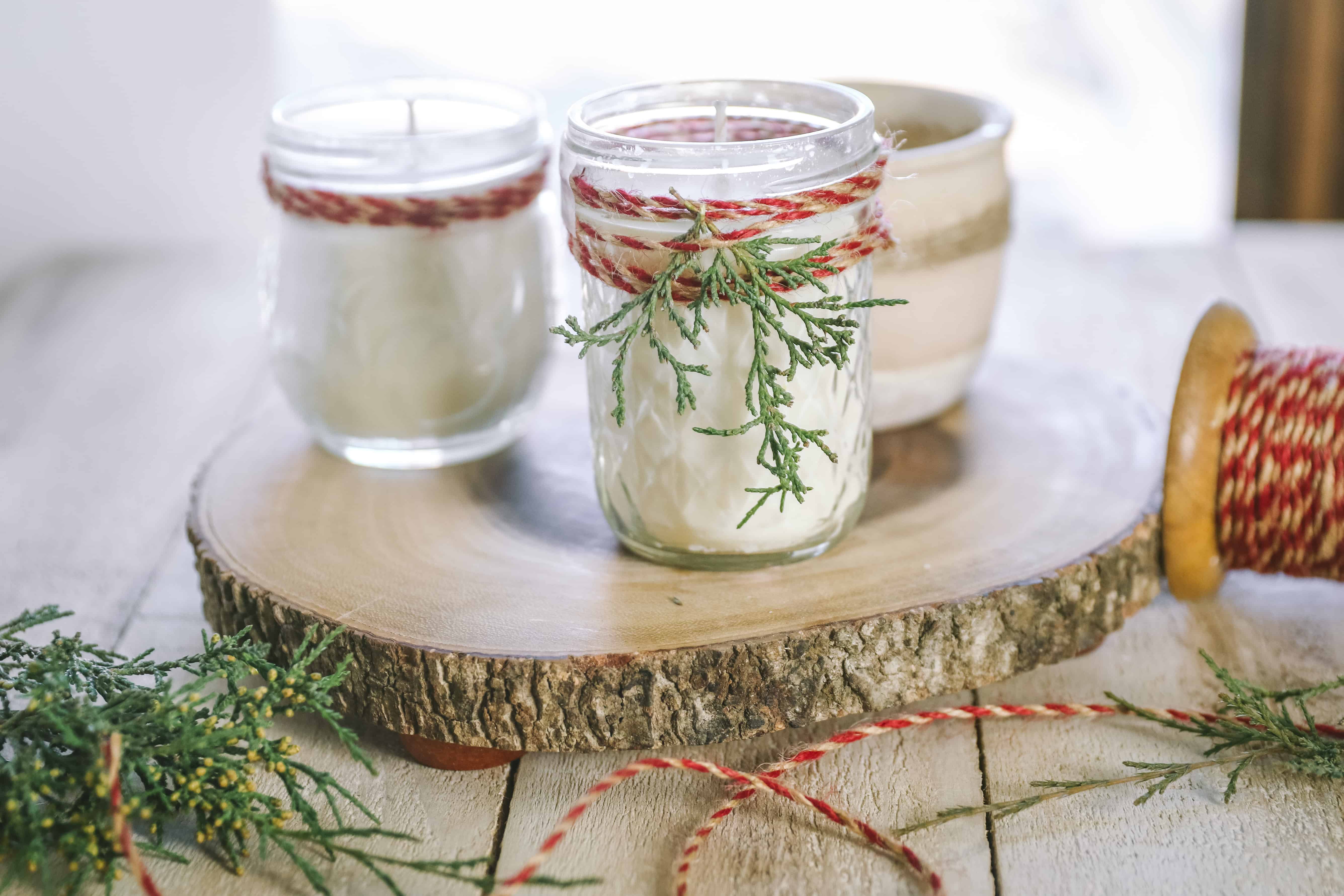 homemade soy candle