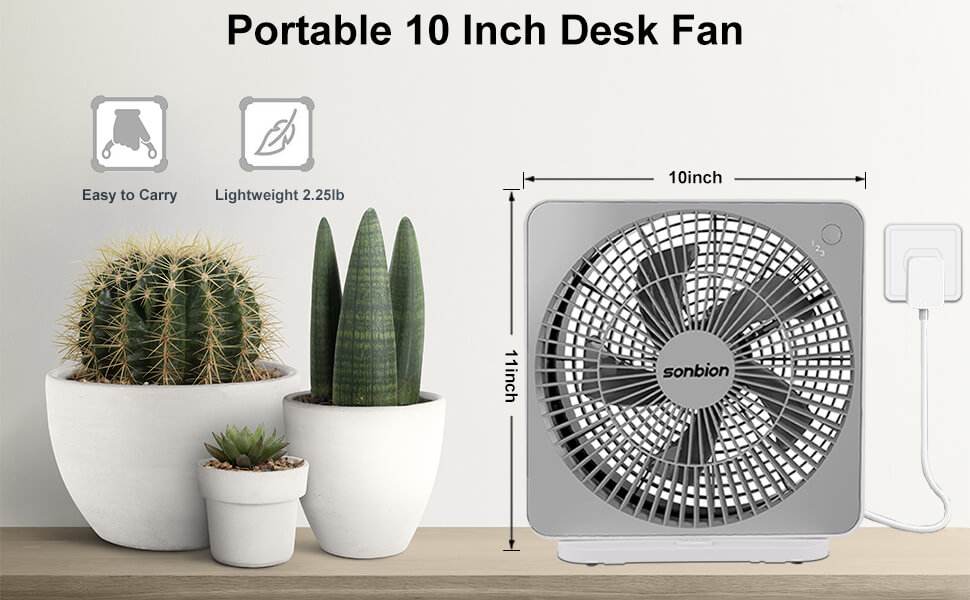 desk fan on windowsill