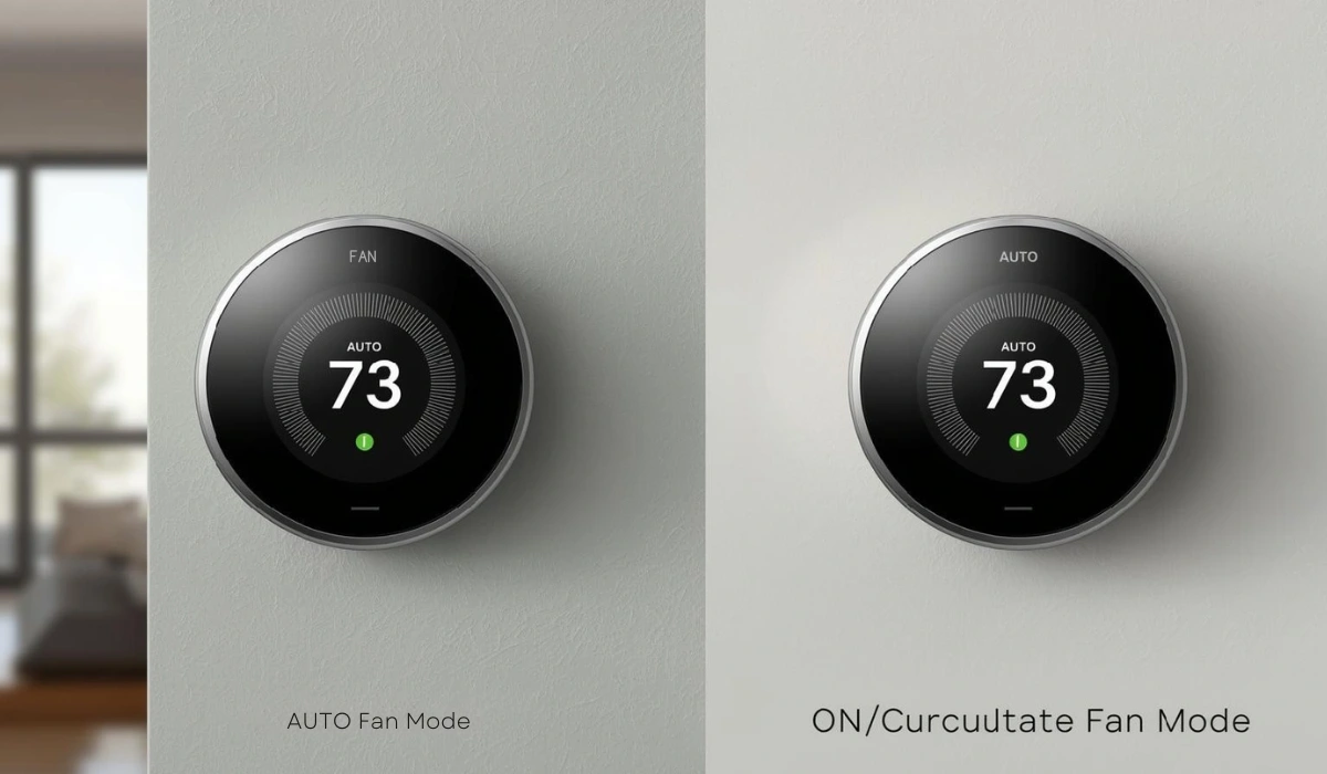 hvac thermostat fan setting