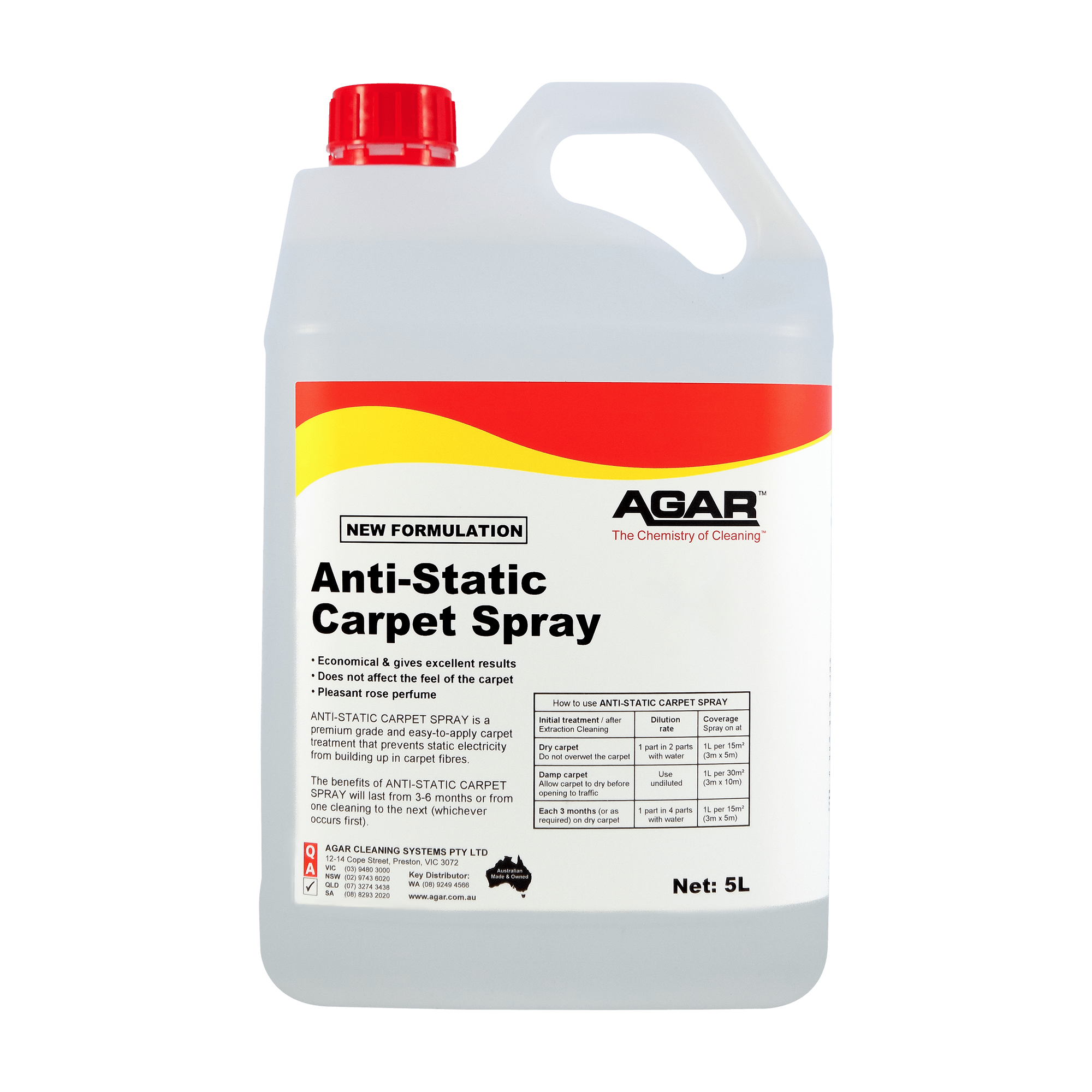 carpet spray anti static