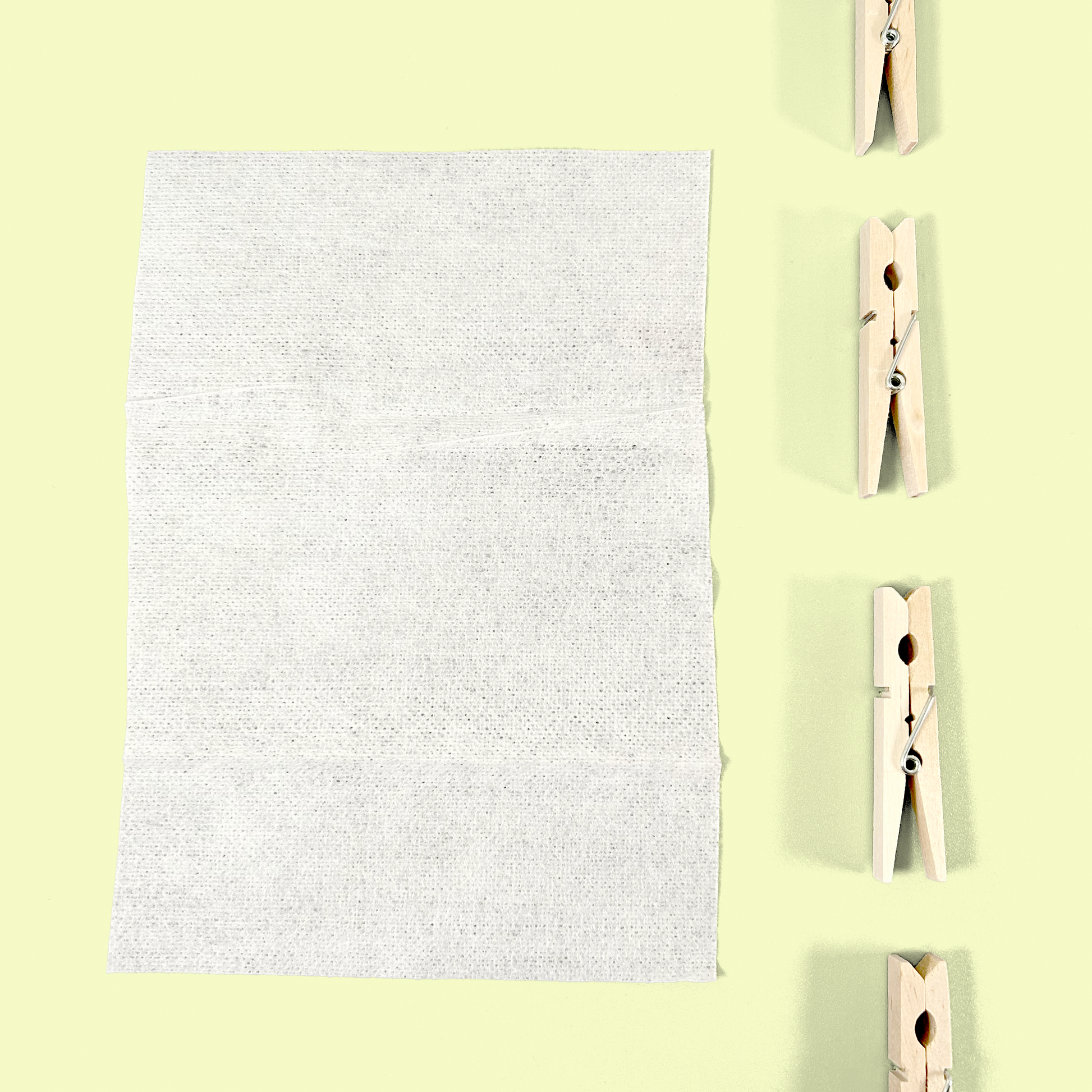 dryer sheet closeup