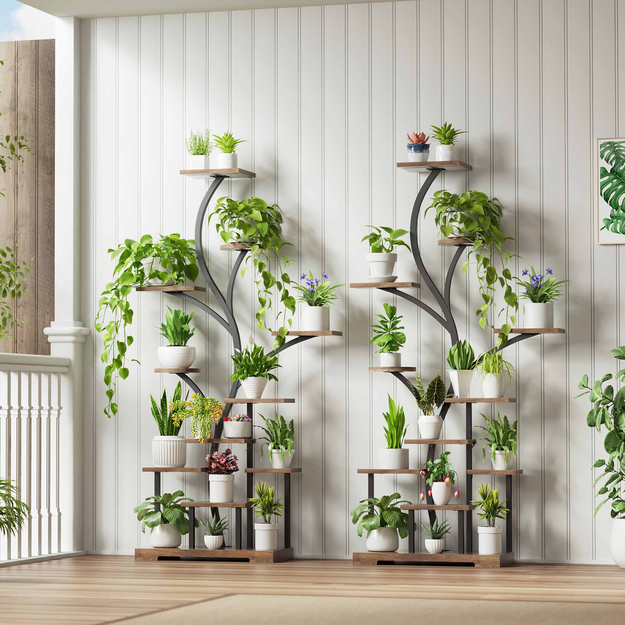 indoor plant shelf