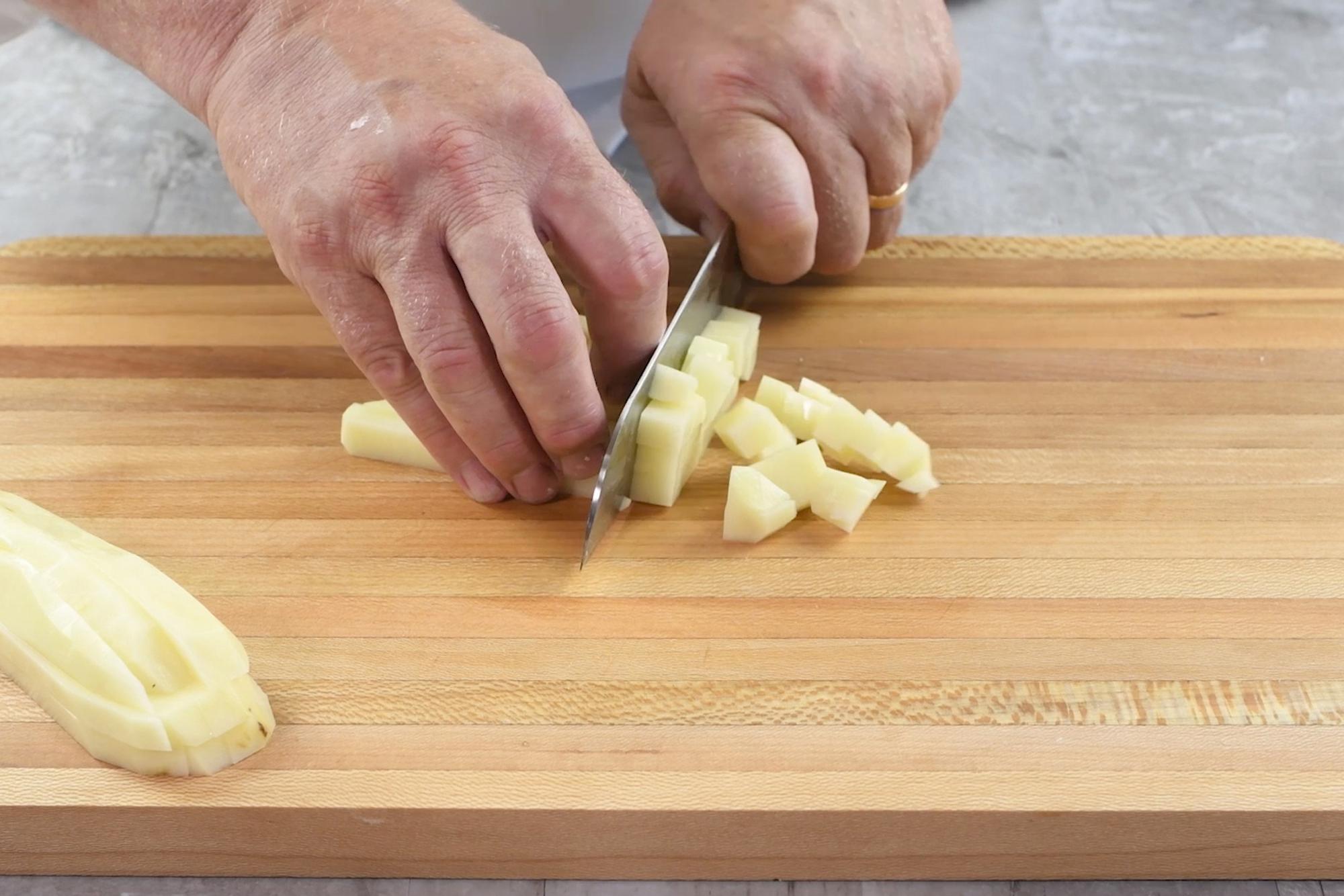 cut potato