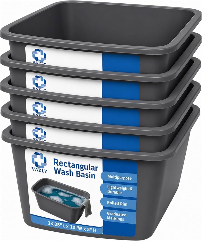 plastic wash basin