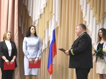 Совещание судей Тульской области (05.03.2025): Торжественный момент - принятие присяги впервые назначенными судьями