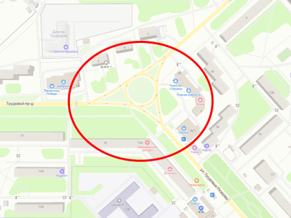 Асфальтирование кольцевой развязки в Новомосковске