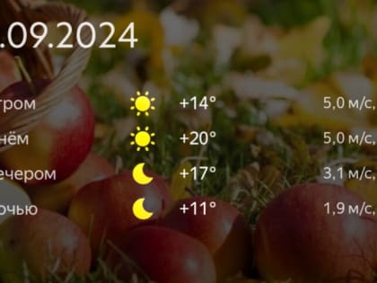 Погода и гороскоп на 5 сентября в Тульской области