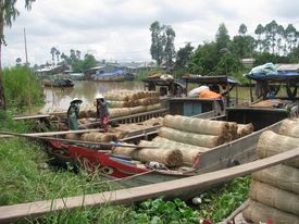boats in mekong
