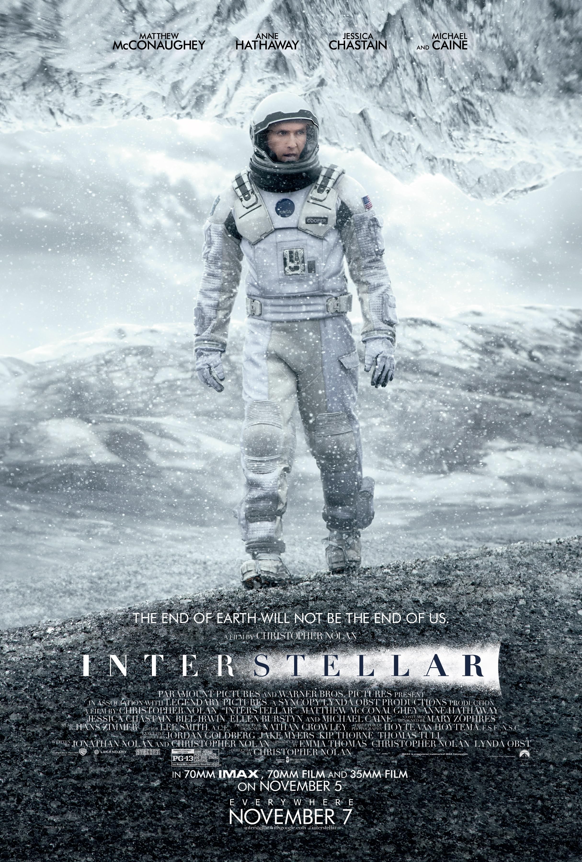 Poster for the movie Interstellar