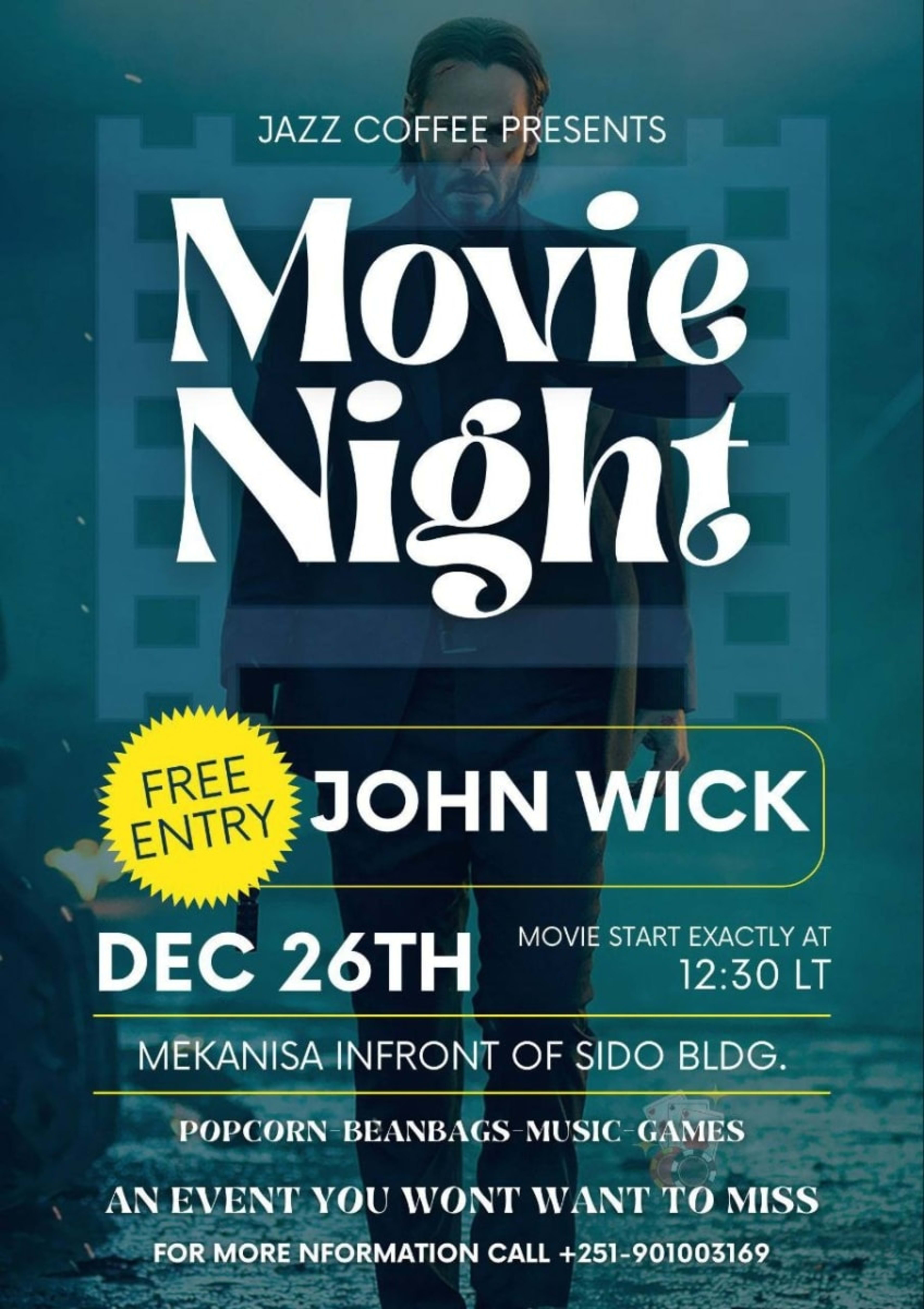 Movie Night at Jazz Coffee
