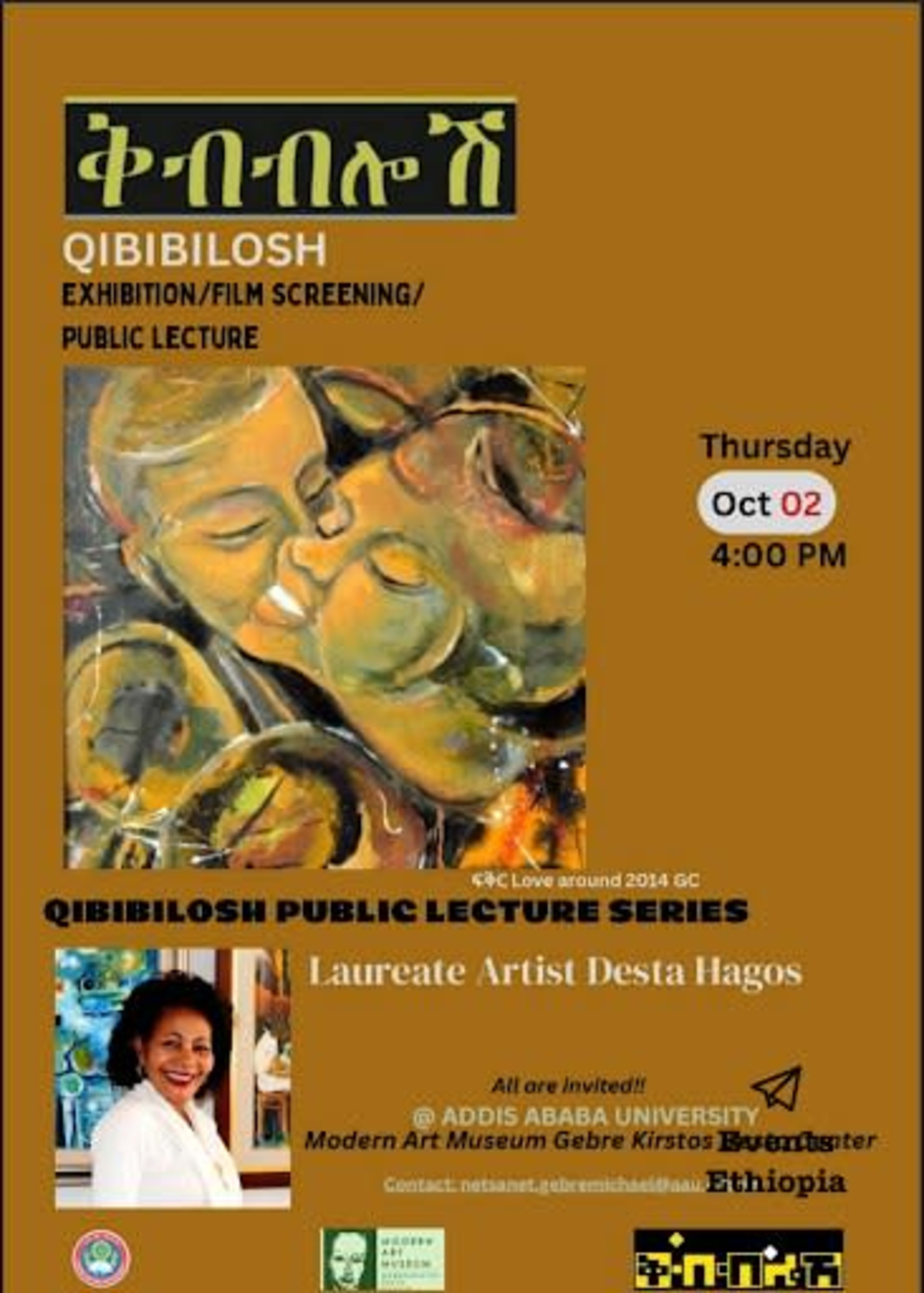 Qibibilosh Public Lecture with Laureate Artist Desta Hagos