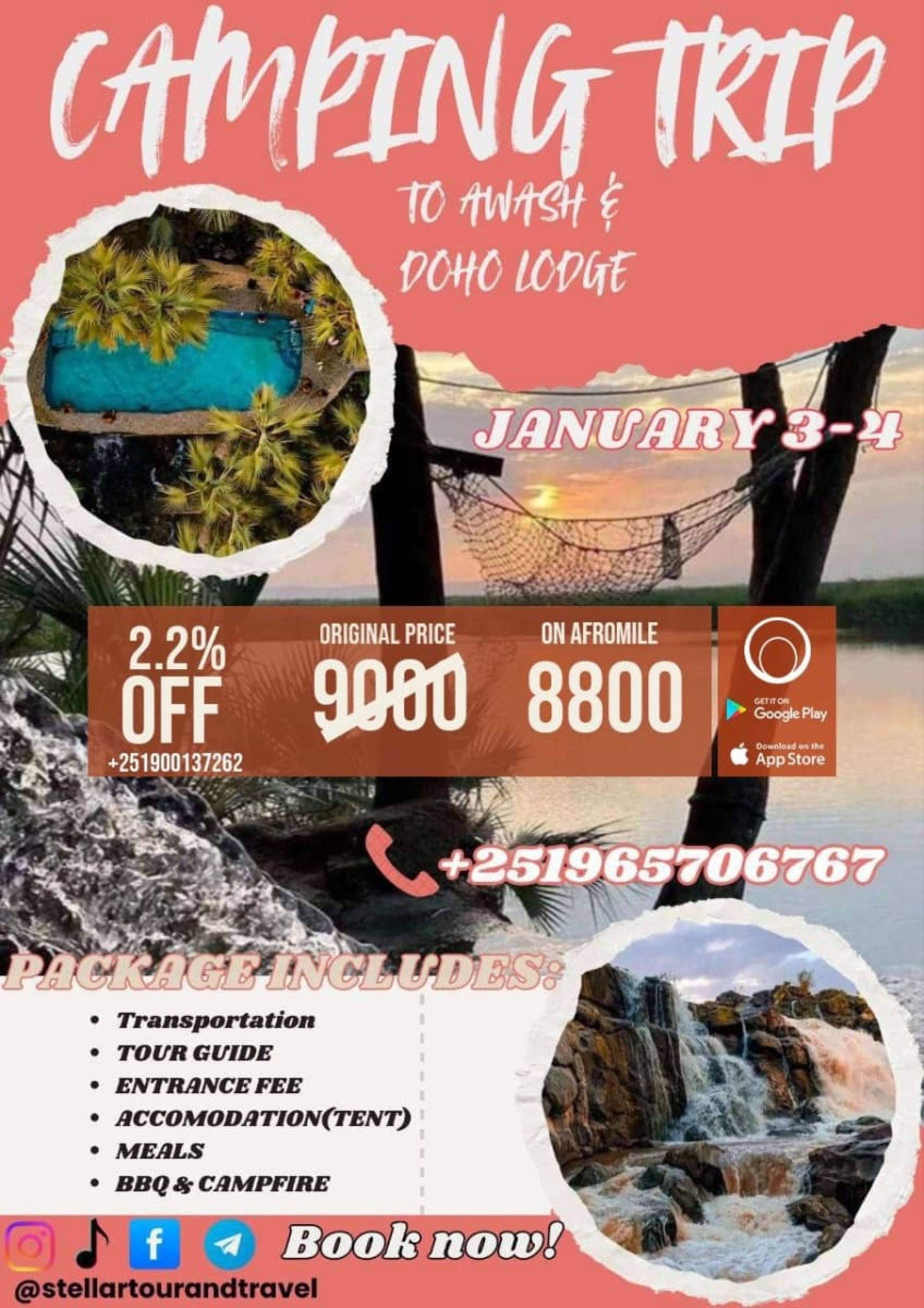 Doho Lodge & Awash National Park Adventure Tour