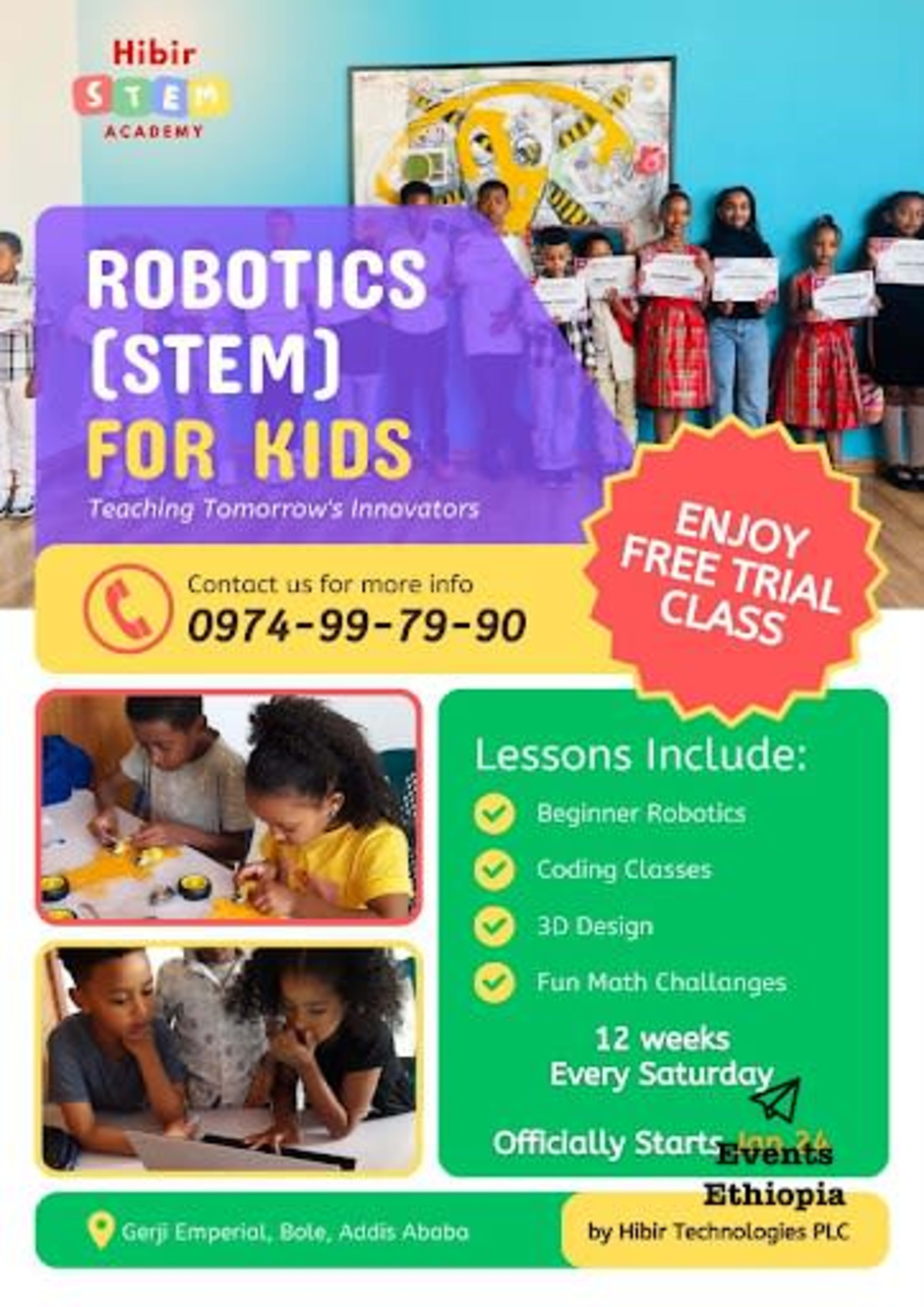 STEM (Robotics) Class for Kids - New Batch Starts Jan 27