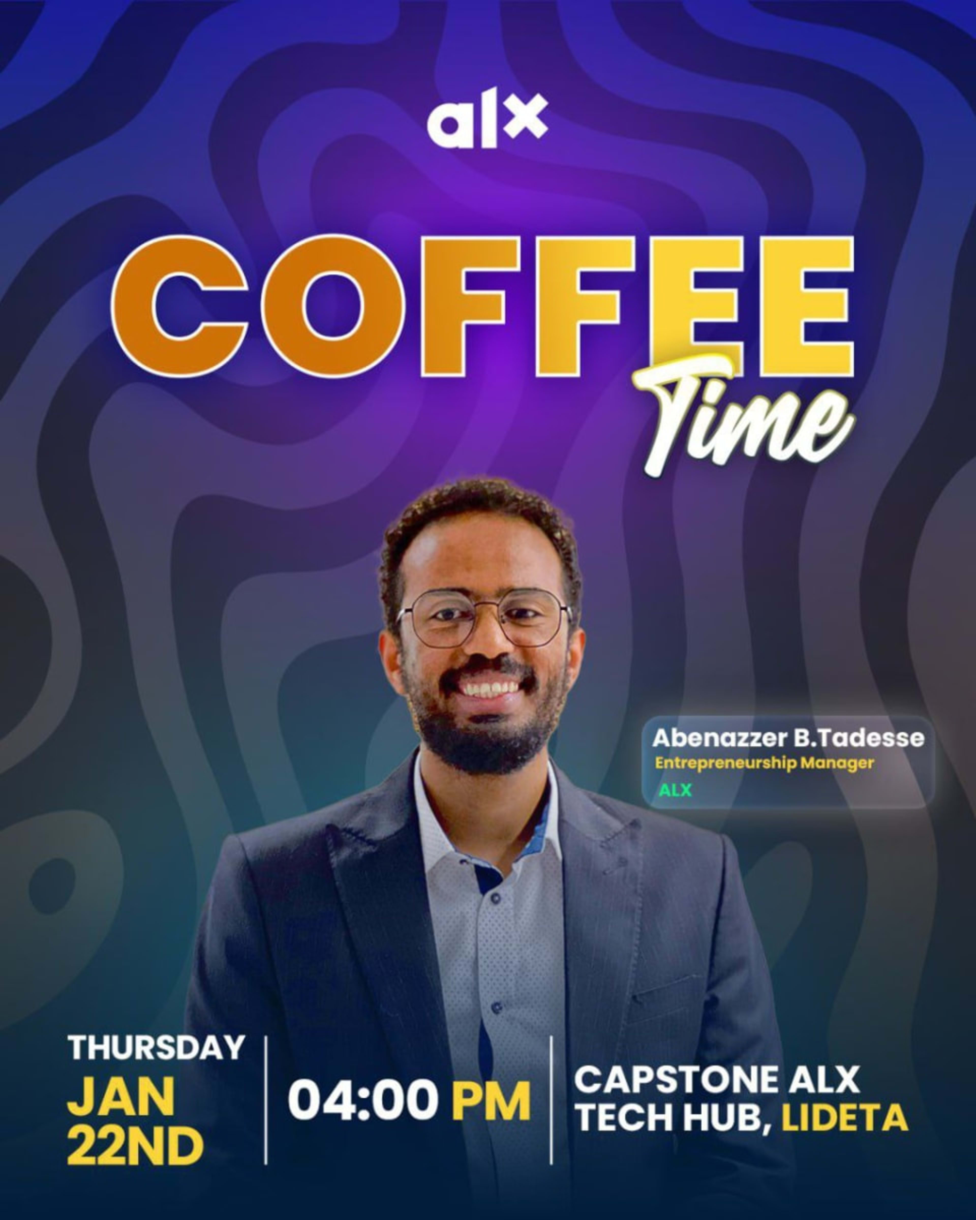 Coffee Time Experience-Sharing Session with Abenazzer B. Tadesse