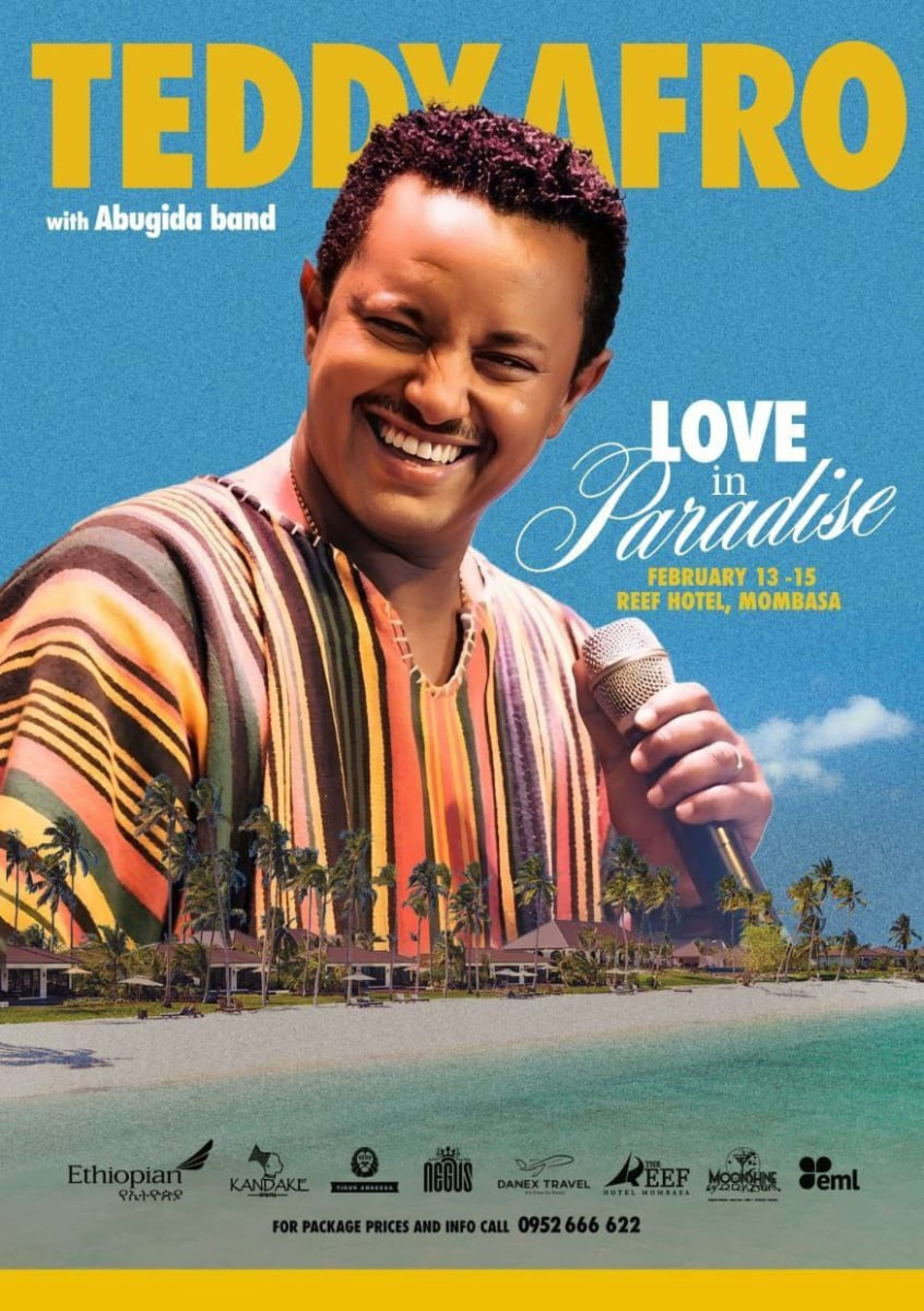 Love in Paradise - 3-Day Travel & Entertainment Experience with Teddy Afro