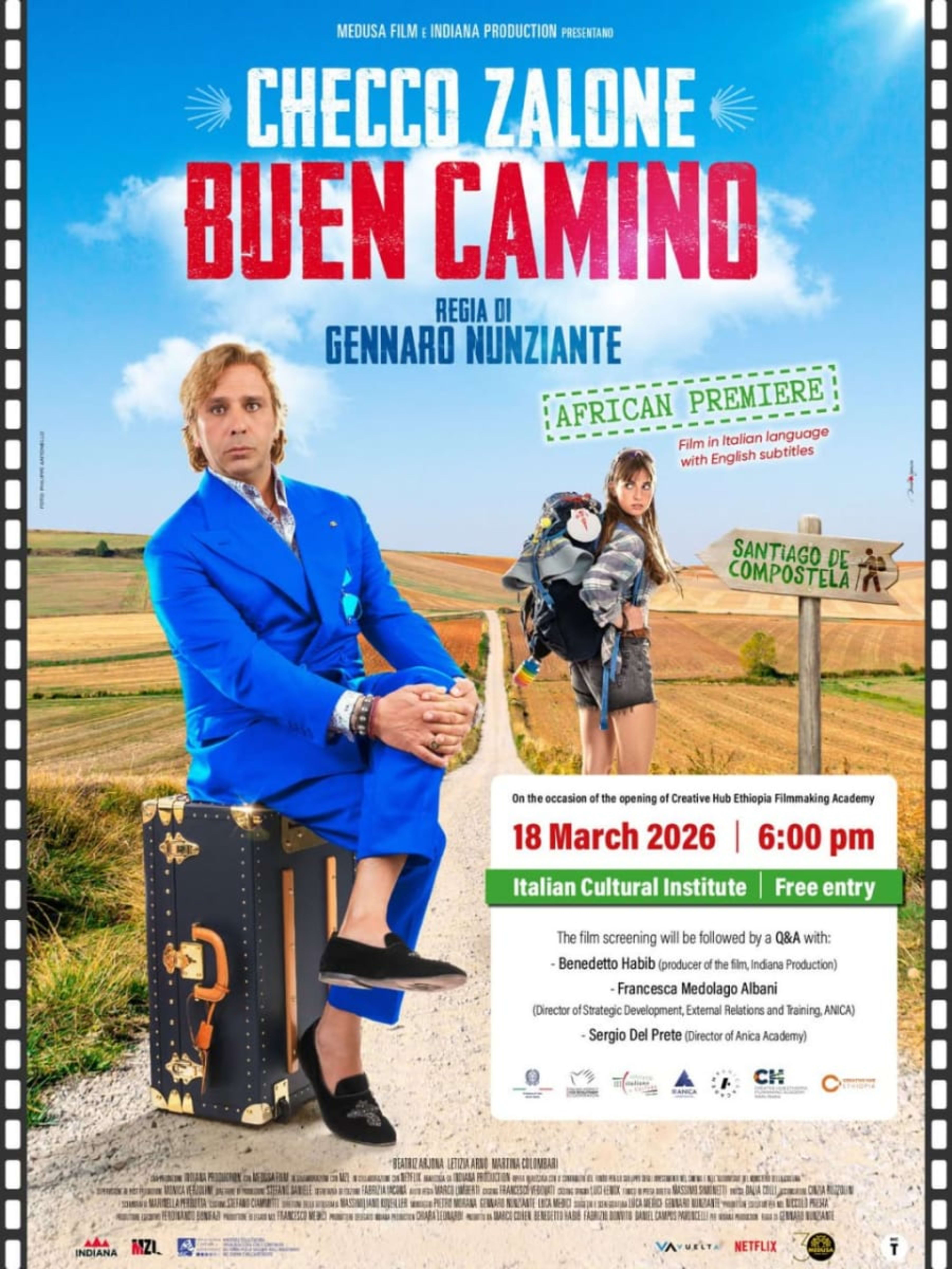 African Premiere of Buen Camino by Checco Zalone