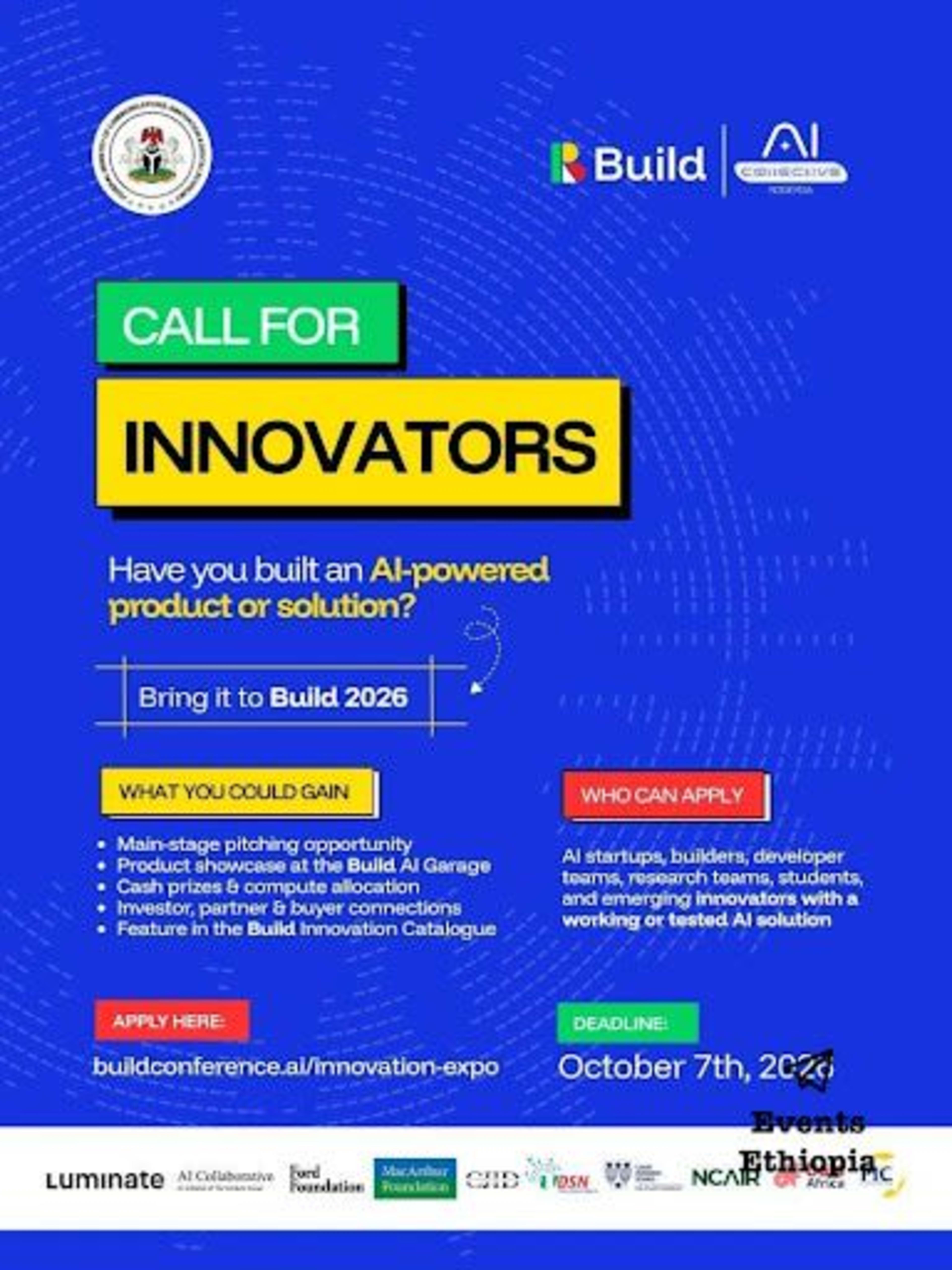 Build 2026 Call for Innovators