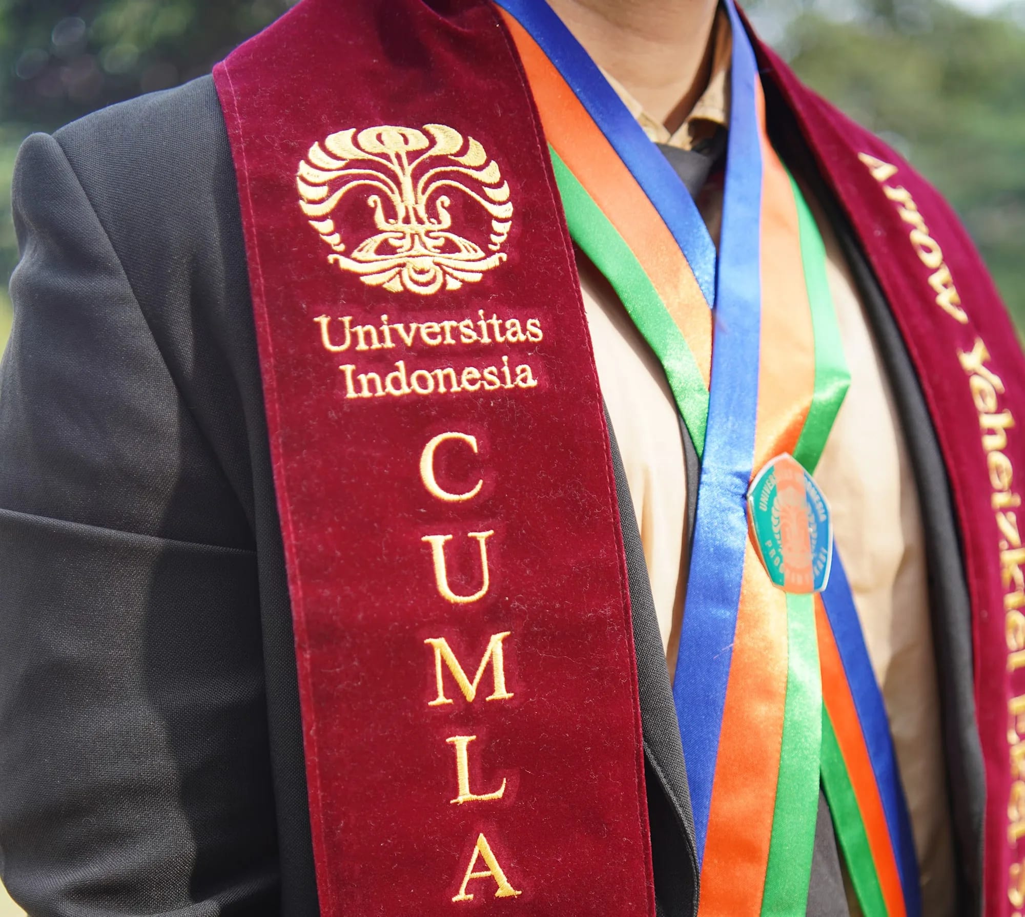 Arrow at his graduation, Universitas Indonesia